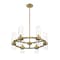 Z-Lite Datus 6 Light Chandelier, Rubbed Brass & Clear 4008-6RB - alternate 3